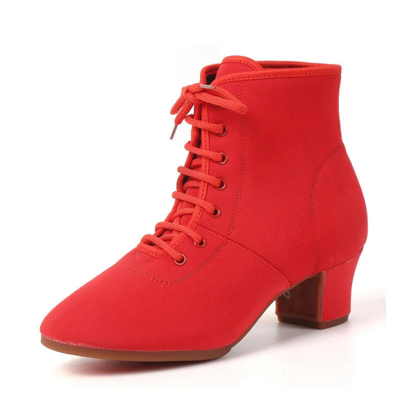 Women's Pointed Toe Ankle Boots – Lace-Up Square Heel Sizes 34–43 Women's Ankle Boots Axl red 3.5cm 41