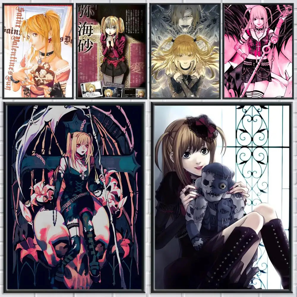 Death Note Misa Misa Anime Poster – HD Waterproof Wall Decal Anime Wall Poster Axl