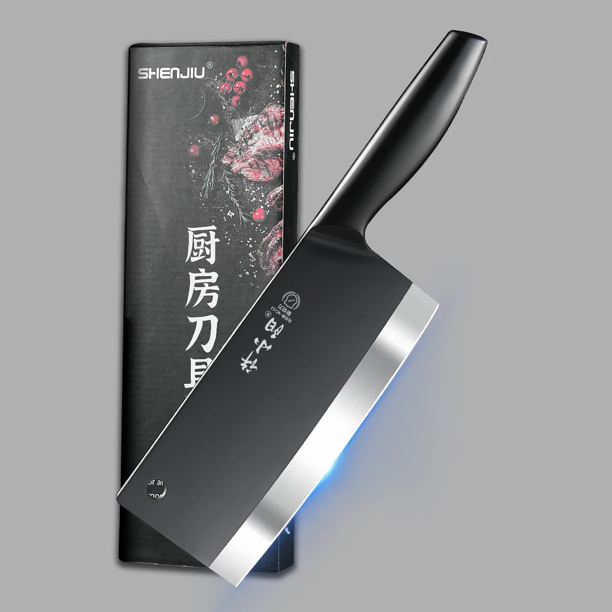 SHENJIU Black Blade All-Steel Chef Knife – Slicing Knife Kitchen Slicing Knife Axl 1pcs 1