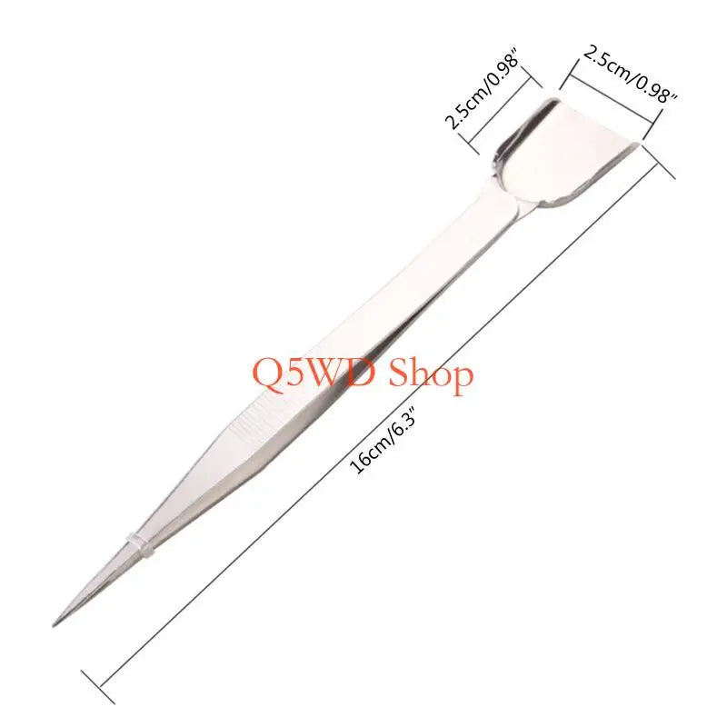 Stainless Steel Pointed Beading Tweezer with Shovel Tip – 16cm Beading Tweezer Axl
