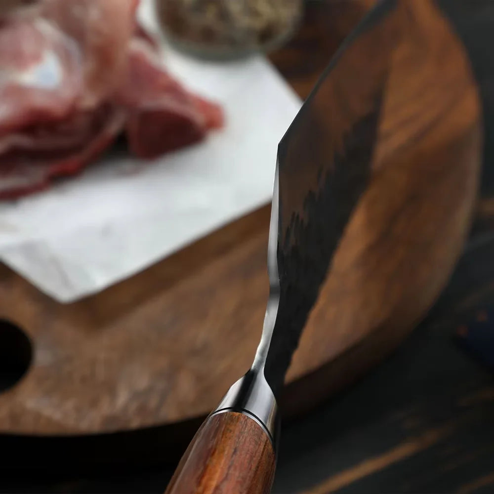 Chinese Forged Chef Knife 5Cr15MoV Steel Cleaver & Boning Knife Chef Cleaver Knife Axl