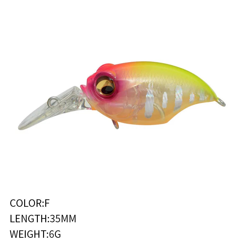 6g 42mm Floating Crankbait Lure – Bass, Perch & Pike Wobbler Fishing Crankbait Lure Axl F-1pcs