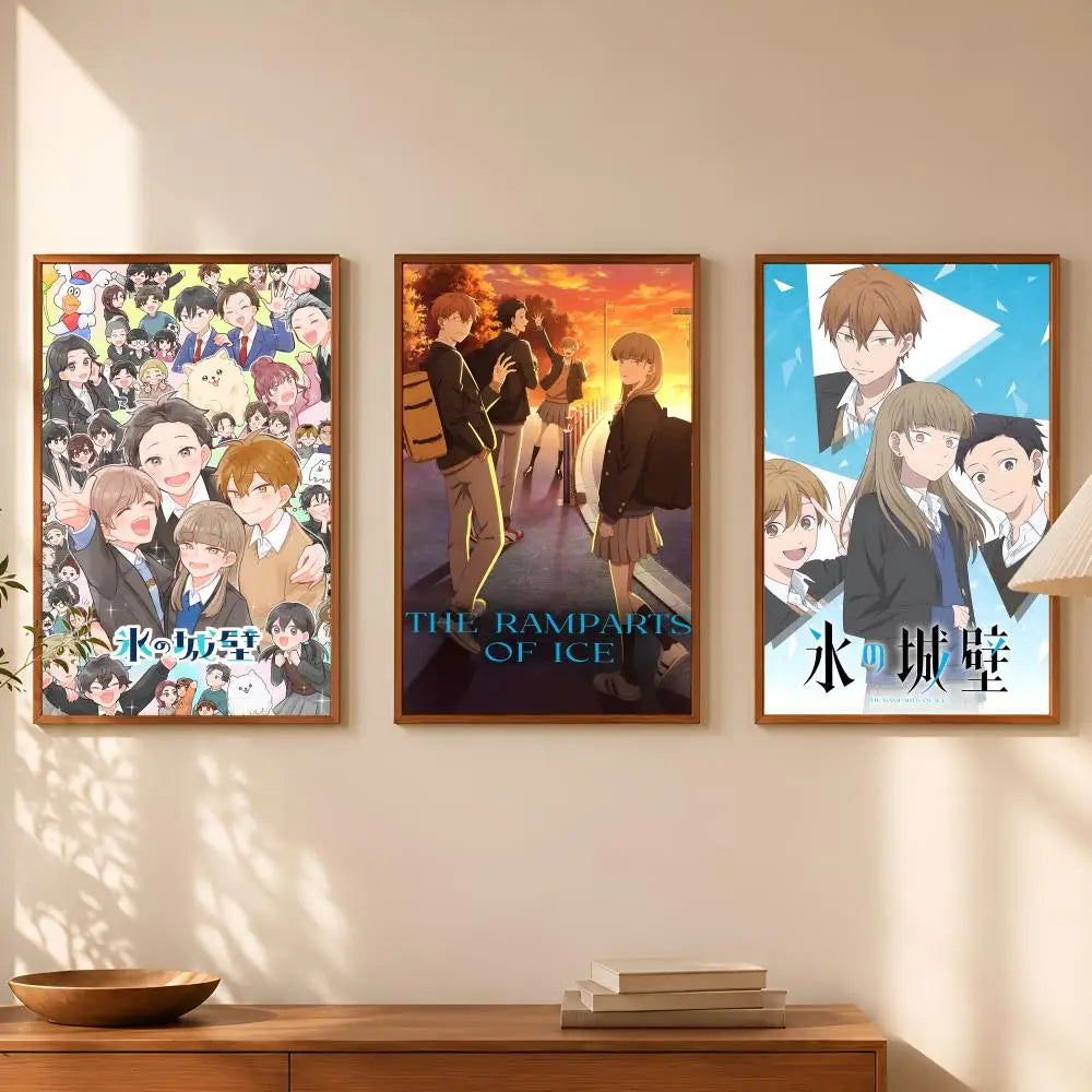 Anime Ramparts of Ice Self-Stick HD Wall Art Poster Anime Wall Poster Axl
