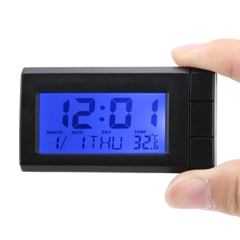 Car LCD Digital Clock – Dashboard Temperature & Date Display Car Dashboard Clock Axl