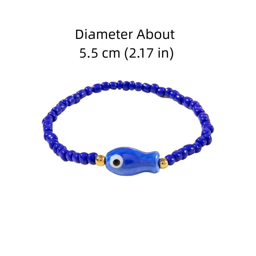 Bohemian Ocean Fish Bracelet – Colorful Beach Bangle Gift Fashion Bracelet Axl
