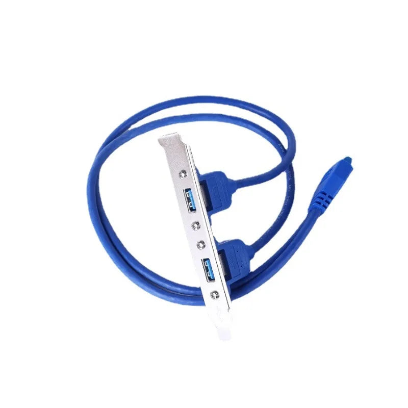 20-Pin to Dual USB 3.0 Motherboard Bracket Adapter Cable 50cm USB Bracket Adapter Axl