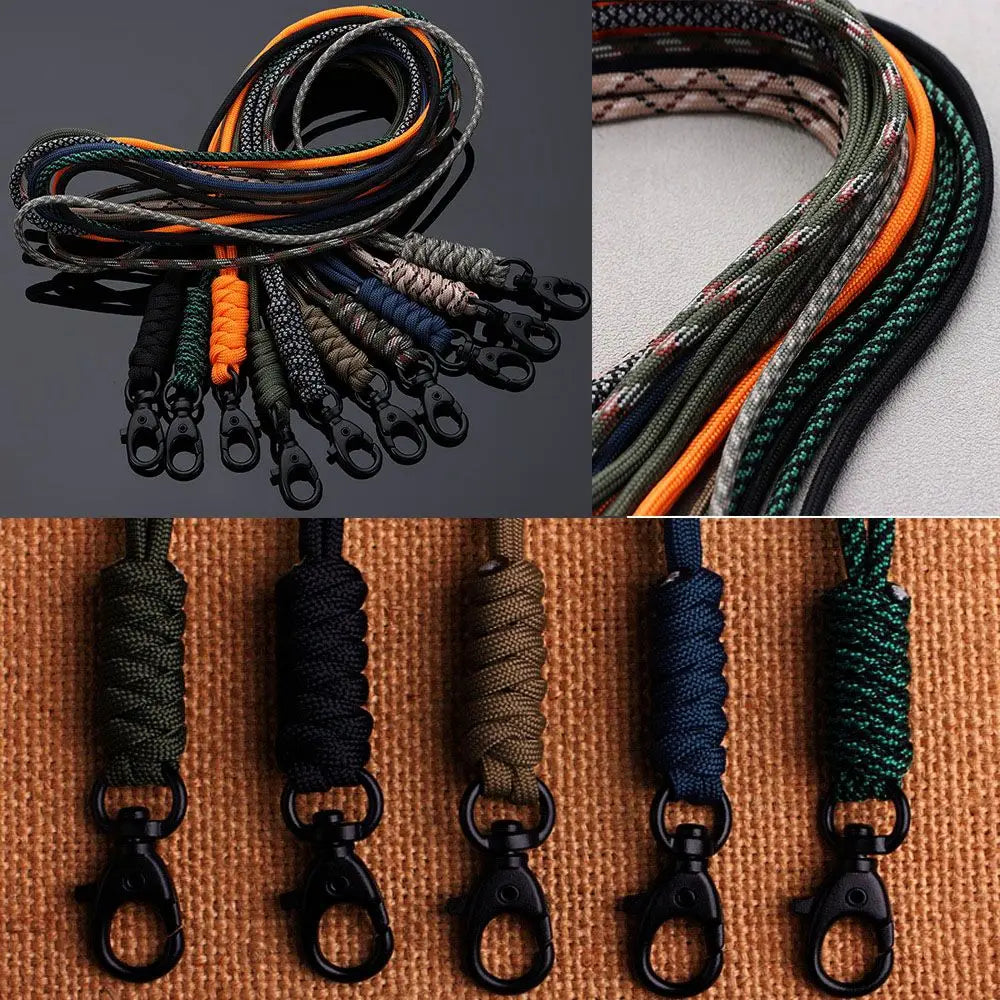 Paracord Keychain Lanyard – Triangle Buckle & Carabiner Clip Paracord Keychain Lanyard Axl