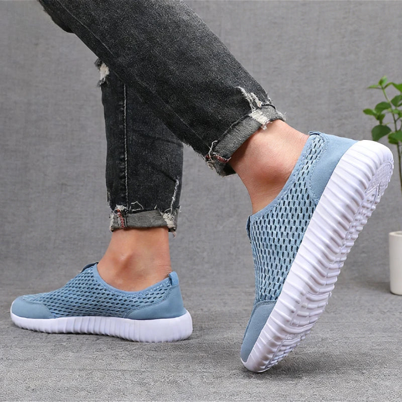 Men's Breathable Mesh Slip-On Sneakers | Lightweight Walking Shoes Mesh Walking Sneakers Axl