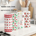 Christmas Kitchen Paper Towel Rolls – 3-Layer Reusable 2-Pack Kitchen Paper Towels Axl Random style-2rolls