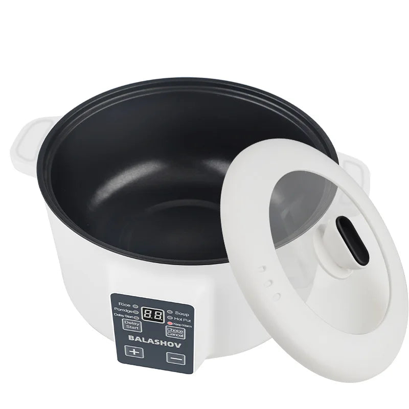 BALASHOV 3.5L Multifunction Electric Cooker – Non-Stick Hot Pot Electric Cooker Axl WHITE EU