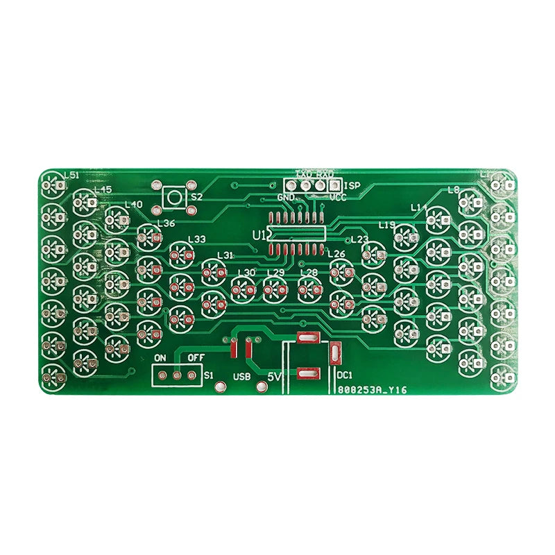 DIY LED Hourglass Soldering Kit – 5V Microcontroller, 57 LEDs DIY Electronics Kit Axl