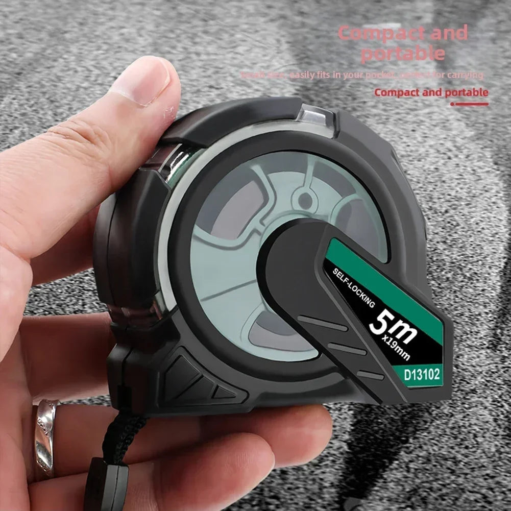 Transparent Rubber-Coated Tape Measure 5m 7m | Construction Tool Tape Measure Axl