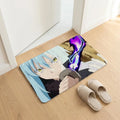 Diatomite Bath Mat – Quick Dry Anti-Slip Anime Slime Design Bath Mat Axl White6 50x80cm