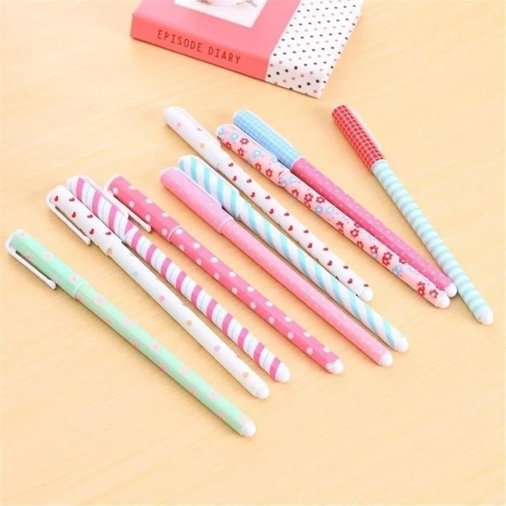 10-Piece Cute Colored Gel Pen Set – 0.38mm Fine Tip School Pens Gel Pen Set Axl