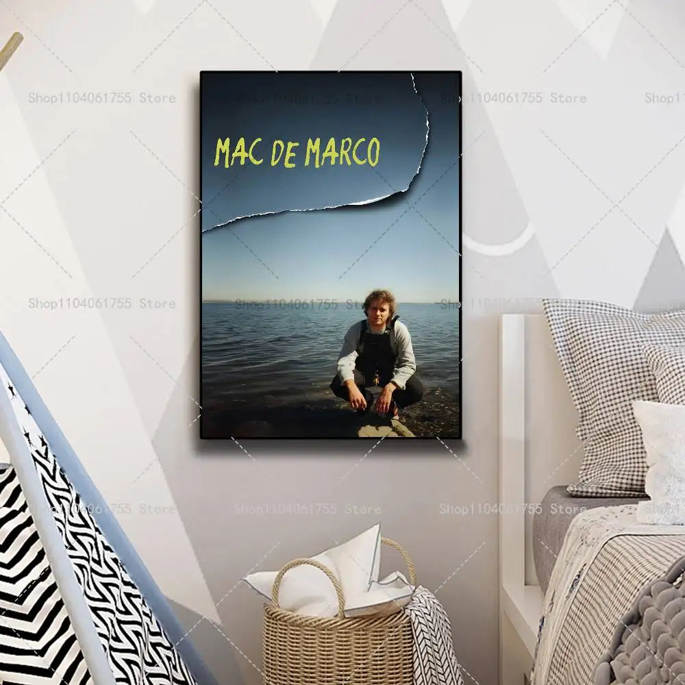 Mac DeMarco Poster – Self-Adhesive Wall Art Color Print Wall Art Poster Axl