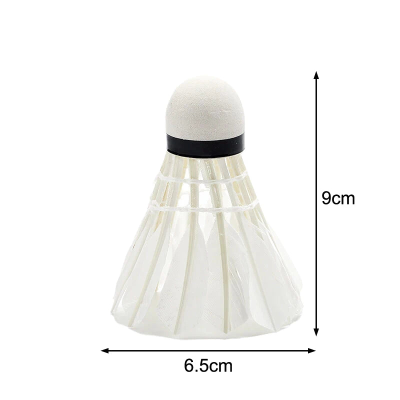 Goose Feather Badminton Shuttlecocks – 3 or 6 Pack | White Badminton Shuttlecock Axl