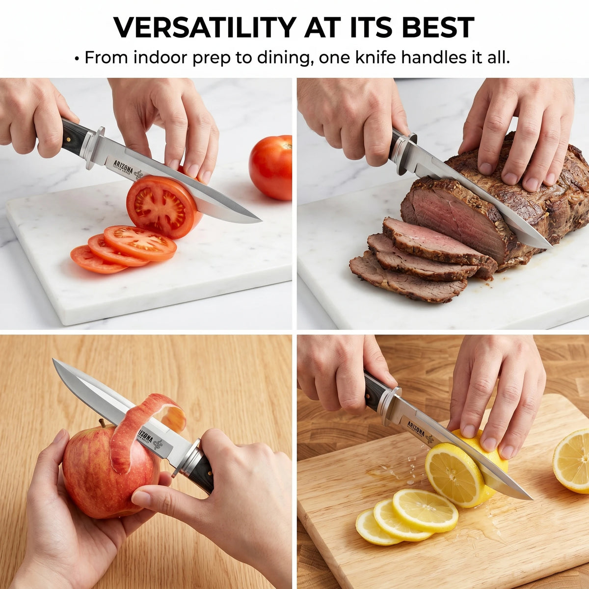 Heavy-Duty Utility Knife – 5Cr13 Steel & Pakkawood Handle Kitchen Utility Knife Axl