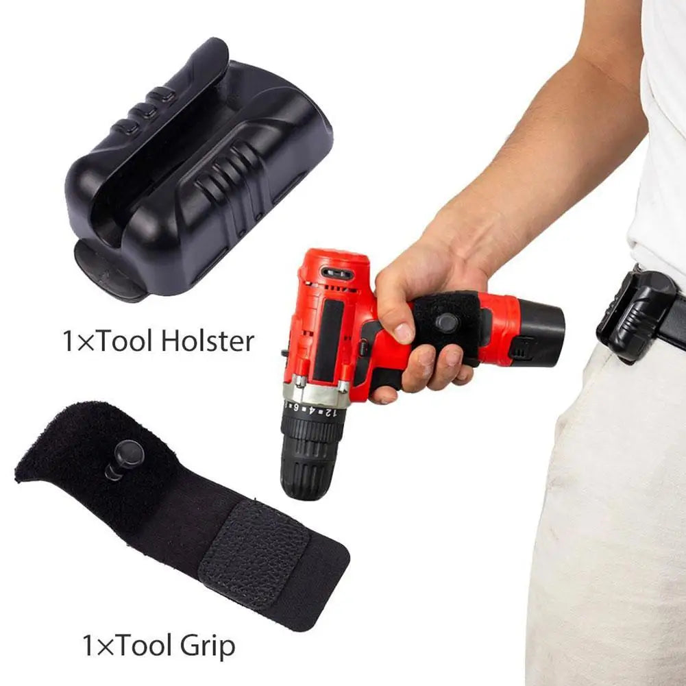 KITPIPI Waist Tool Holster – Belt Clip for Drill & Wrench Tool Belt Holster Axl