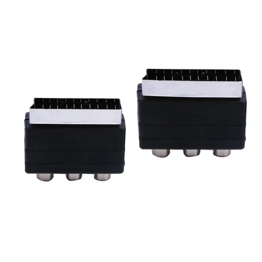 SCART Male to 3 RCA Female Adapter for TV DVD AV Converter AV Cable Adapter Axl