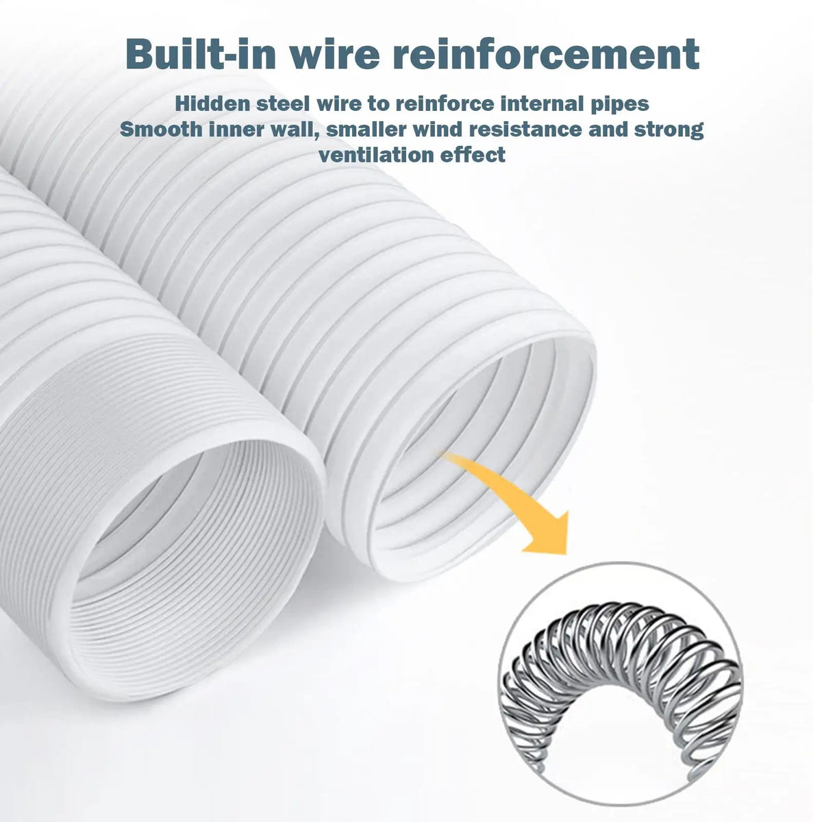 Portable AC Exhaust Hose Replacement – Flexible Vent Duct AC Exhaust Hose Axl
