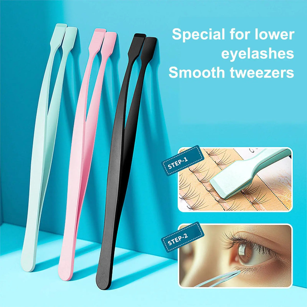 Non-Slip Eyelash Cluster Applicator Tweezers | Lash Tool Eyelash Applicator Tool Axl