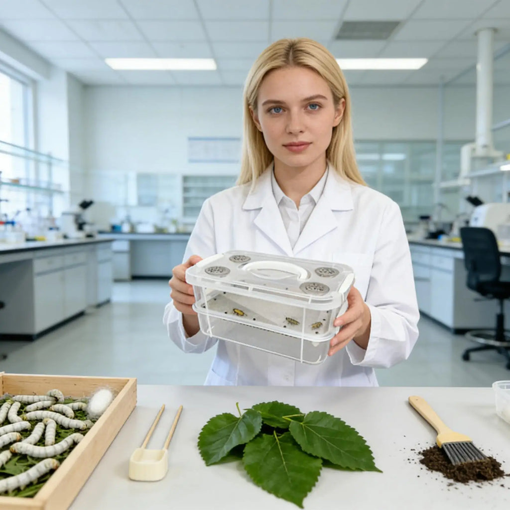 Transparent Mealworm Breeding Kit – Stackable Farm Box Insect Breeding Kit Axl