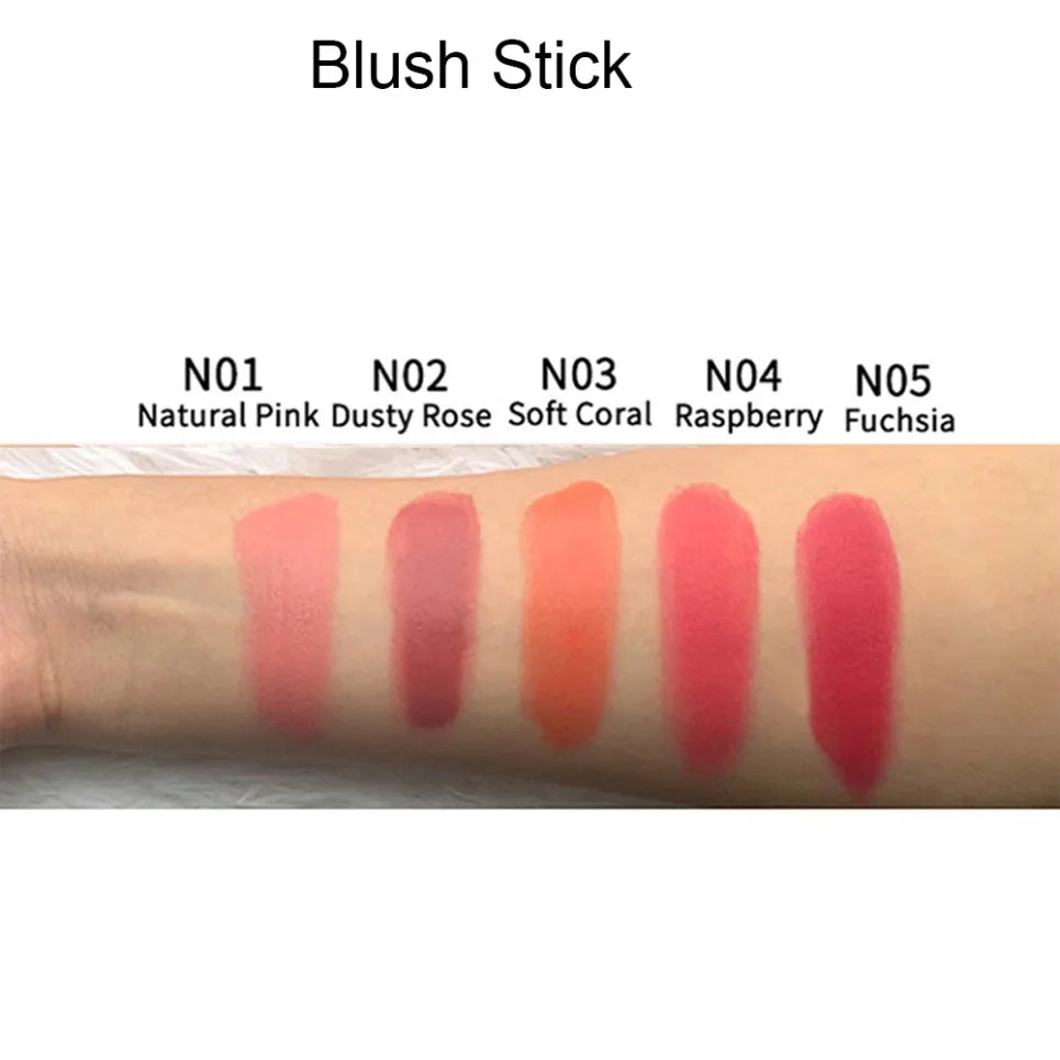 2-in-1 Waterproof Blush & Contour Stick with Brush | Vegan Blush Contour Stick Axl