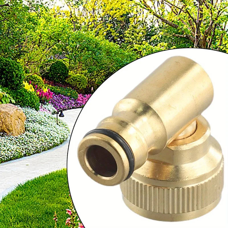Brass Swivel Elbow Quick Connector – 3/4in BSP Female Hose Reel Hose Swivel Connector Axl