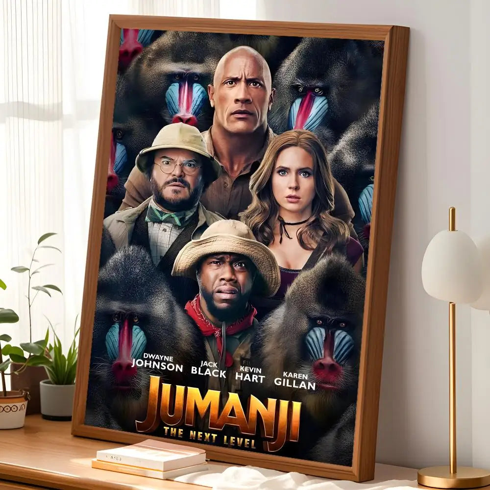 Jumanji Movie Poster Self-Stick HD PVC Waterproof Wall Art Movie Wall Poster Axl