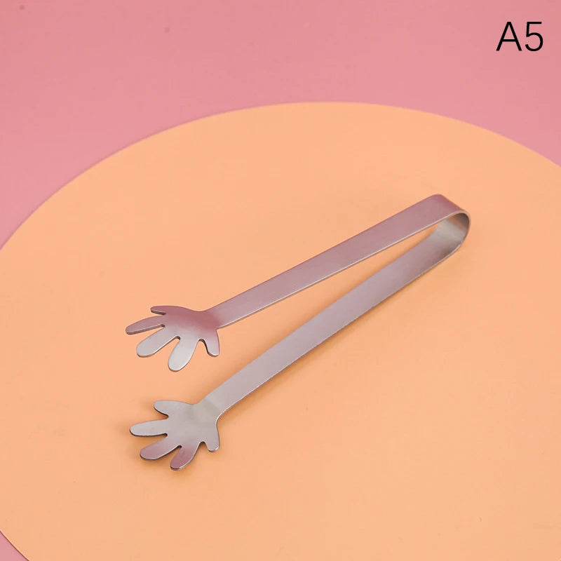 Stainless Steel Mini Food Clips – Sugar Cube & Dessert Tongs Kitchen Food Tongs Axl A5