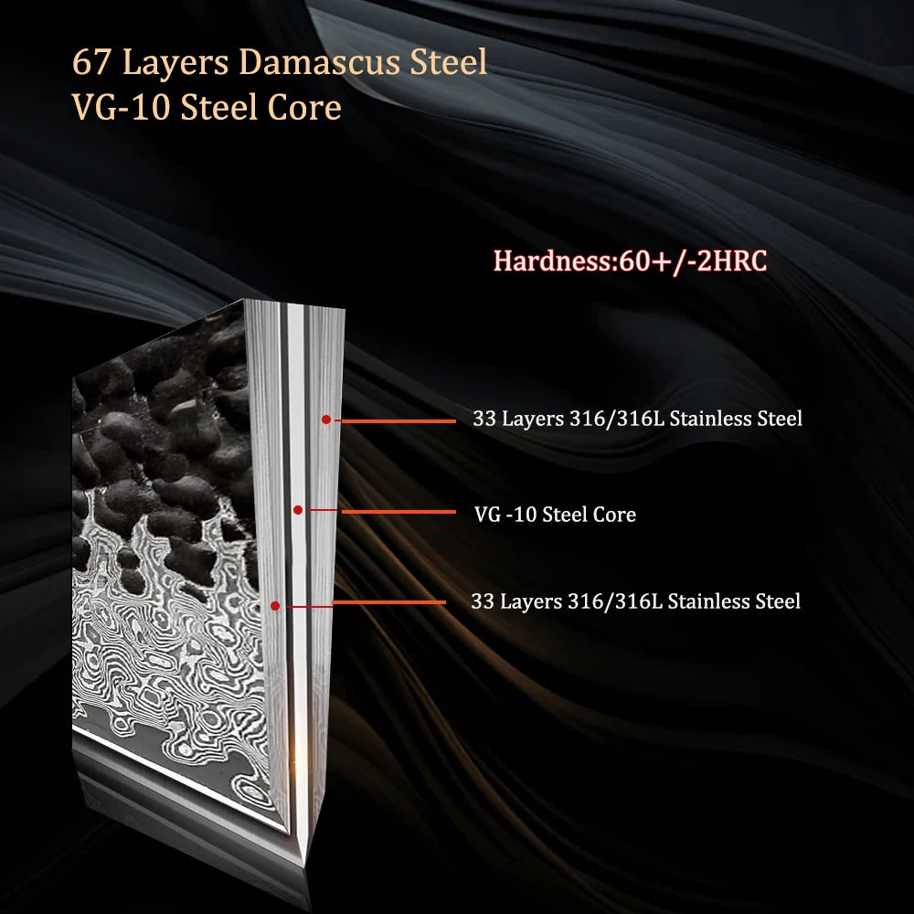 Damascus Steel DIY Knife Blade Blank – Chef & Cleaver Utility Knife Blade Blank Axl