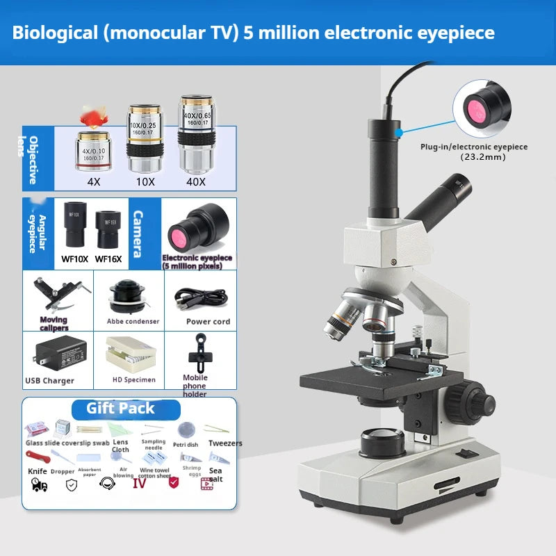 Trinocular Biological Microscope – Aquaculture & Lab | 500X Trinocular Microscope Axl 2