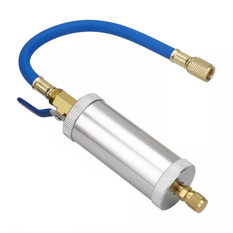 AC Oil & Dye Injector Kit – R134A R12, 2oz Brass, 1/4" SAE AC Dye Injector Tool Axl one size