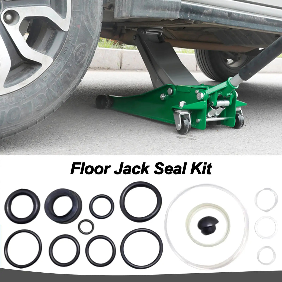Floor Jack Seal Kit – 15-Piece O-Ring Hydraulic Repair Set Jack Repair Kit Axl