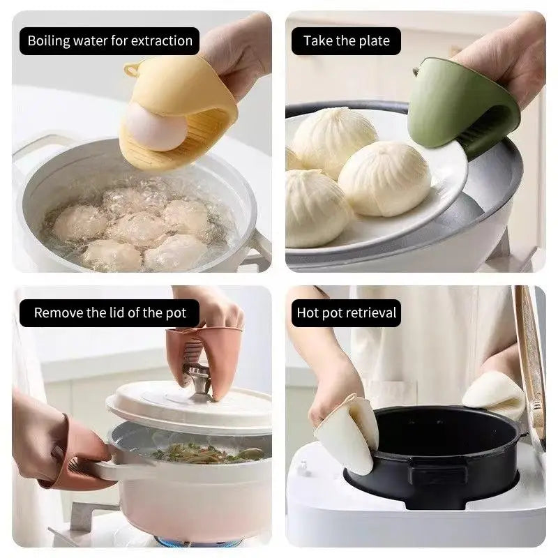 2-Pack Silicone Oven Mitts – Heat Resistant Non-Slip Kitchen Gloves Silicone Oven Mitts Axl