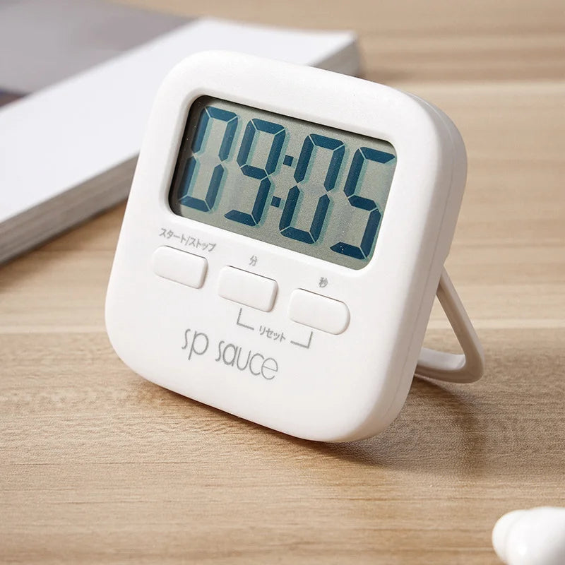 Digital Magnetic Kitchen Timer – LCD Countdown & Count-Up Digital Kitchen Timer Axl WHITE
