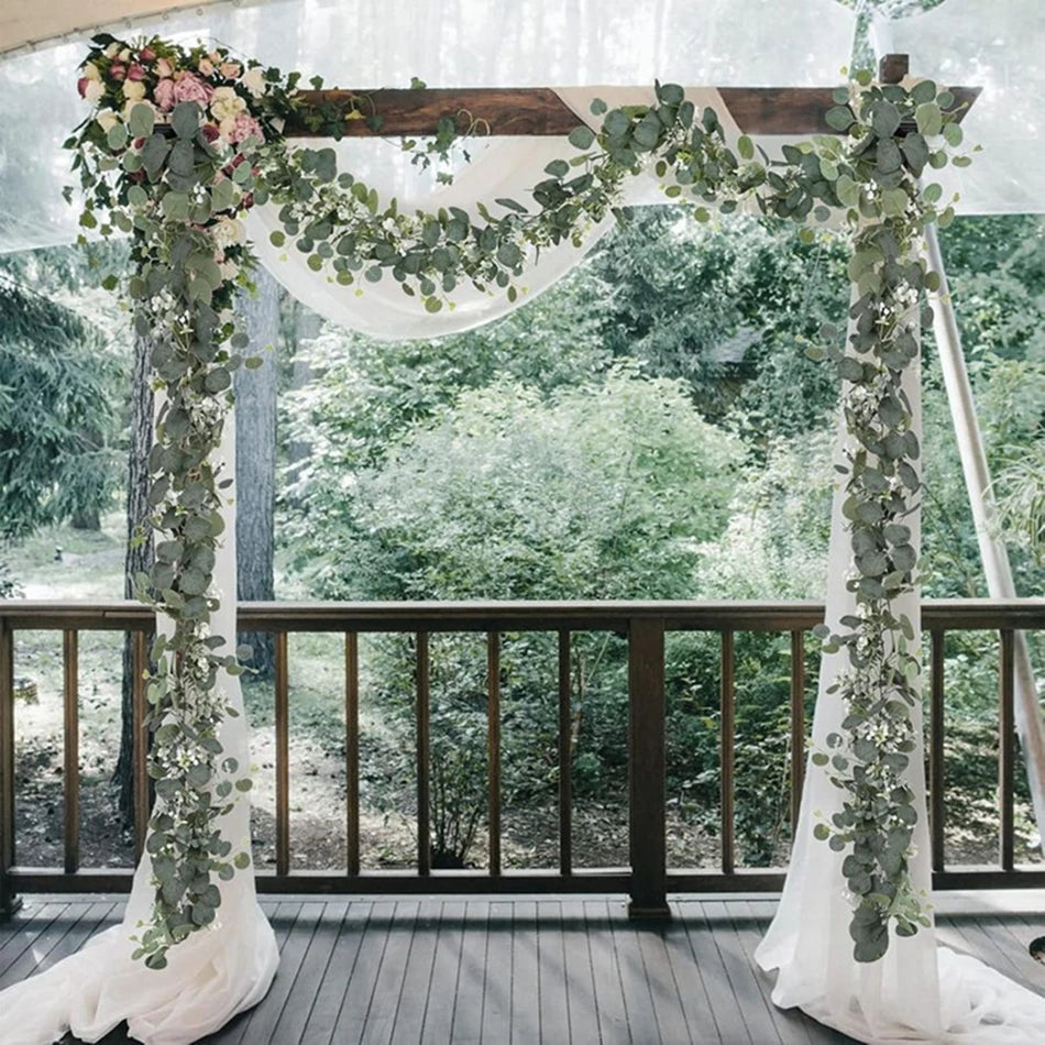 Artificial Green Leaf Vine – Wedding Arch & Wall Decor 175cm Artificial Vine Decor Axl