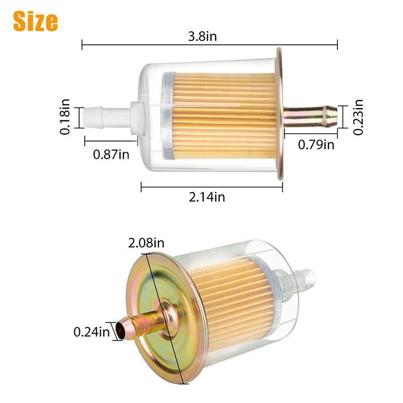 Universal 3/8" Inline Fuel Filter – Cars, Motorcycles & RVs Inline Fuel Filter Axl