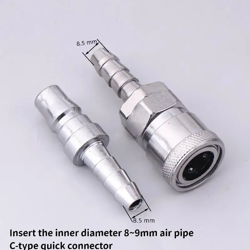 2Pcs Euro Type Quick Coupling for 8mm Air Compressor Lines Pneumatic Fitting Axl