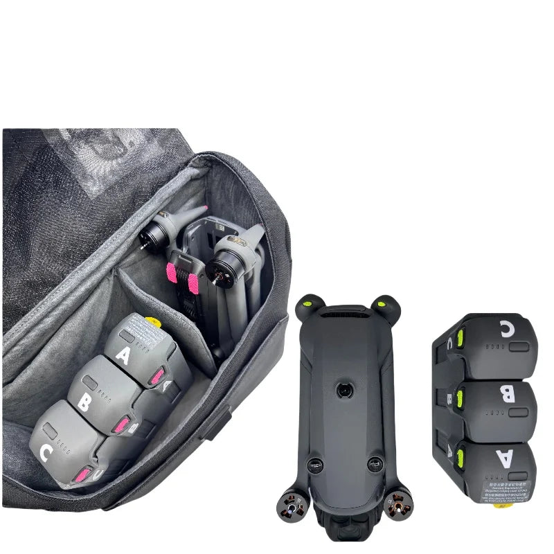 DJI Mavic 4 Pro Anti-Slip Battery Stickers – Green Pink Black Drone Battery Stickers Axl