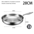 KEMORELA Pure Titanium Non-Stick Omelet Pan | Even Heating Titanium Omelet Pan Axl 28CM