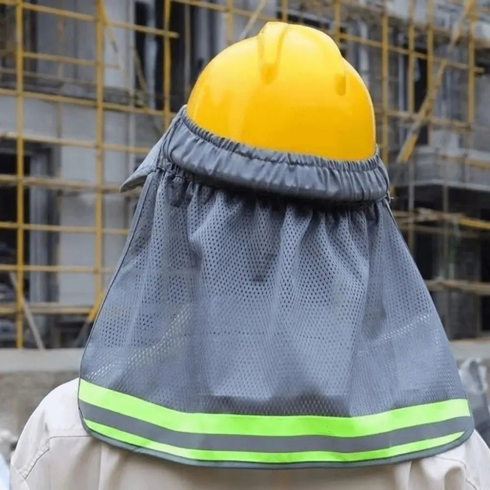Hard Hat Sun Shield – Breathable Mesh Neck Cover UV Protection Hard Hat Sun Shield Axl