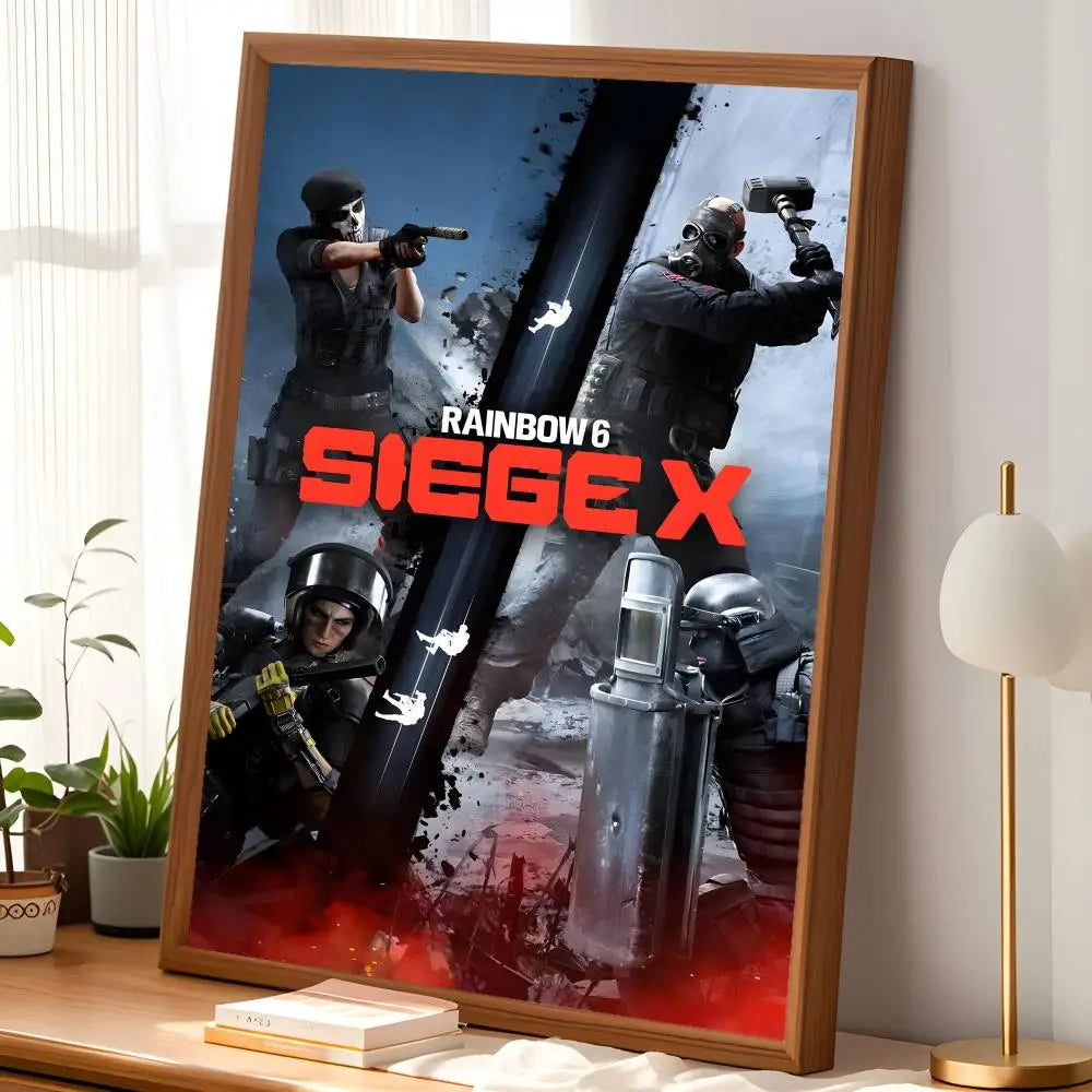 Rainbow Six HD PVC Self-Stick Wall Poster – Waterproof Décor Wall Art Poster Axl