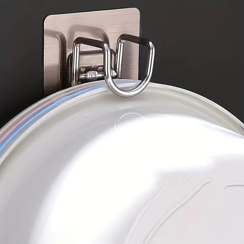 Foldable Stainless Steel Wall Hook – No-Drill, Space-Saving Wall Hook Organizer Axl