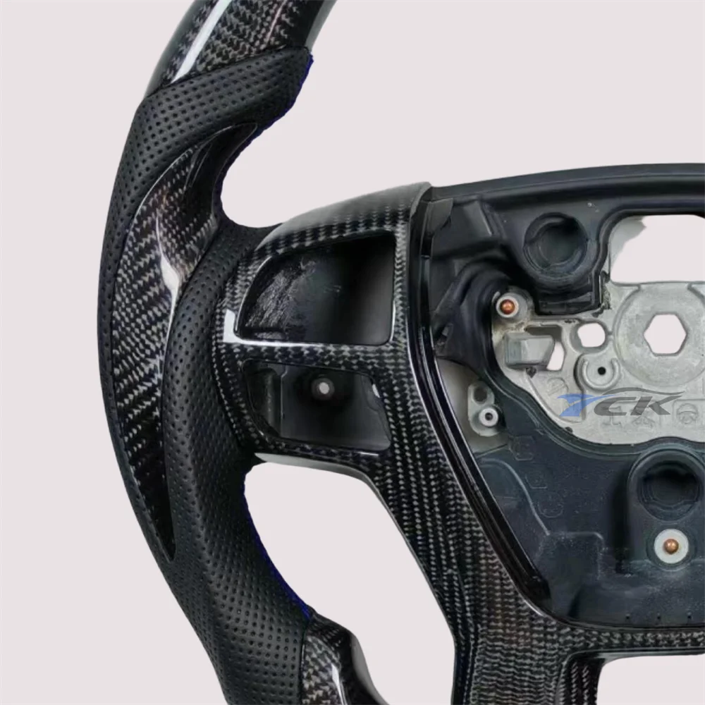 Carbon Fiber Leather Steering Wheel – Ford Ranger Raptor 2022–2024 Custom Steering Wheel Axl
