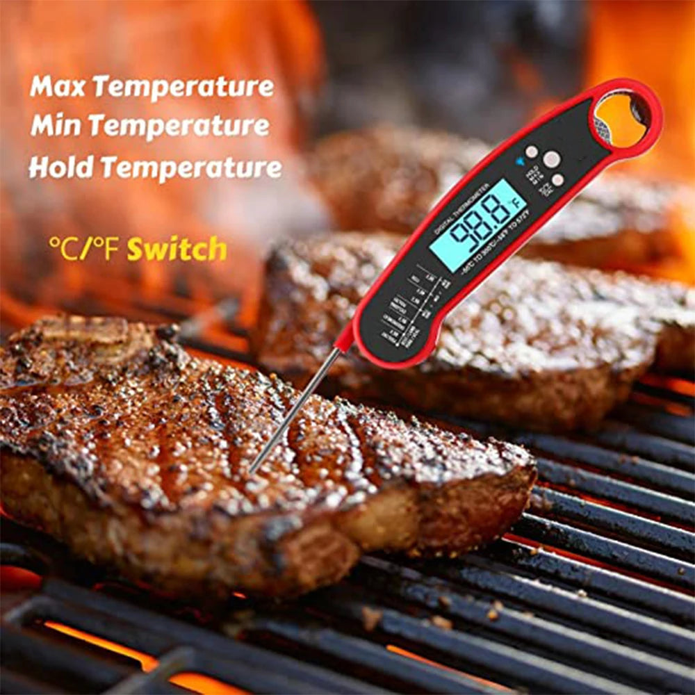 Leeseph Digital Meat Thermometer – Instant Read & Waterproof Kitchen Thermometer Axl