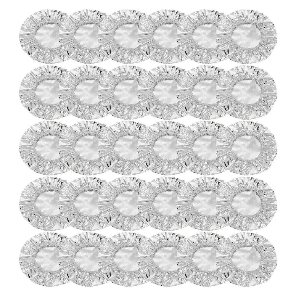 Aluminum Foil Food Covers 30-Pack – Reusable Stretch Lids Food Storage Covers Axl 30pcs