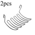 Multifunctional Stainless Steel Storage & Hanging Rack Storage Hanging Rack Axl Silvery-2PCS