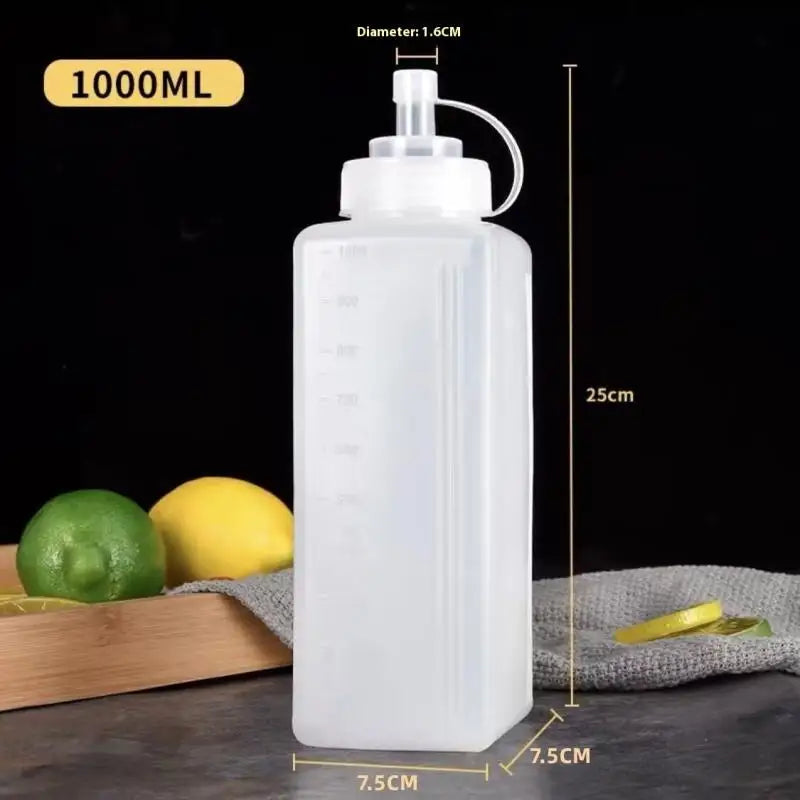 Squeeze Sauce Bottles 600/800/1000ml – Wide Mouth Condiment Dispenser Squeeze Sauce Bottle Axl 1000ml