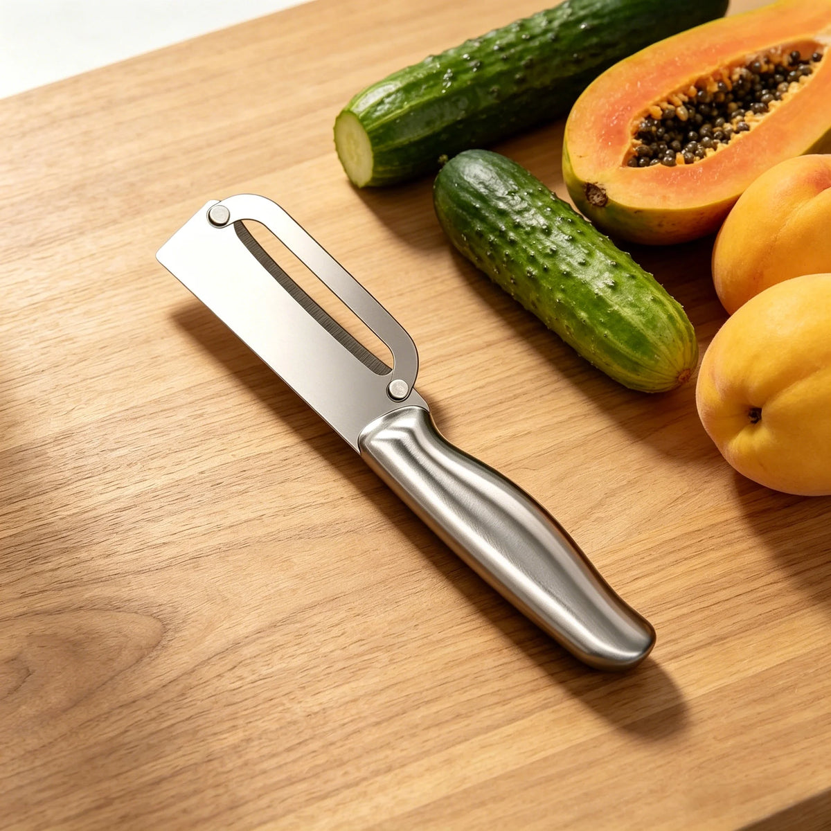 Stainless Steel Vegetable & Fruit Peeler – Potato & Pineapple Vegetable Peeler Axl Peeling Knife-B